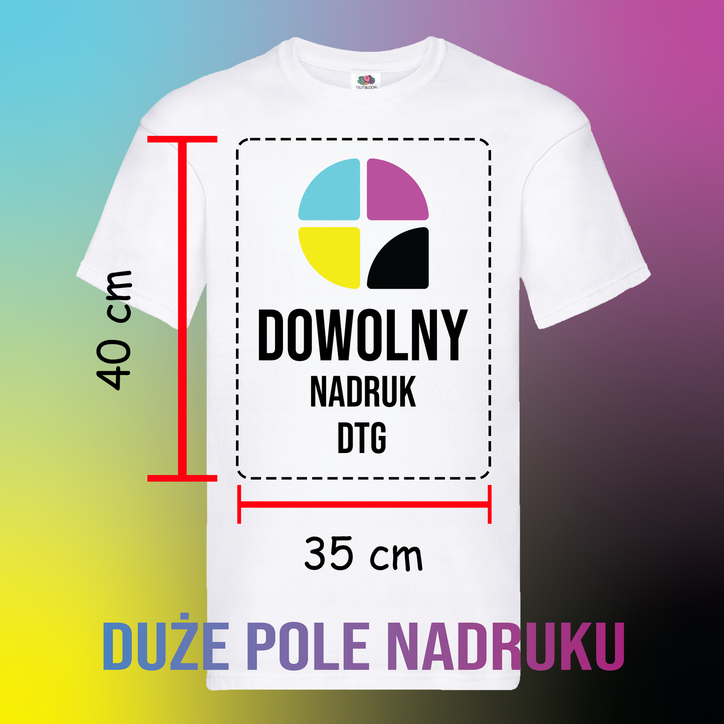 Koszulka z własnym nadrukiem (DTG)