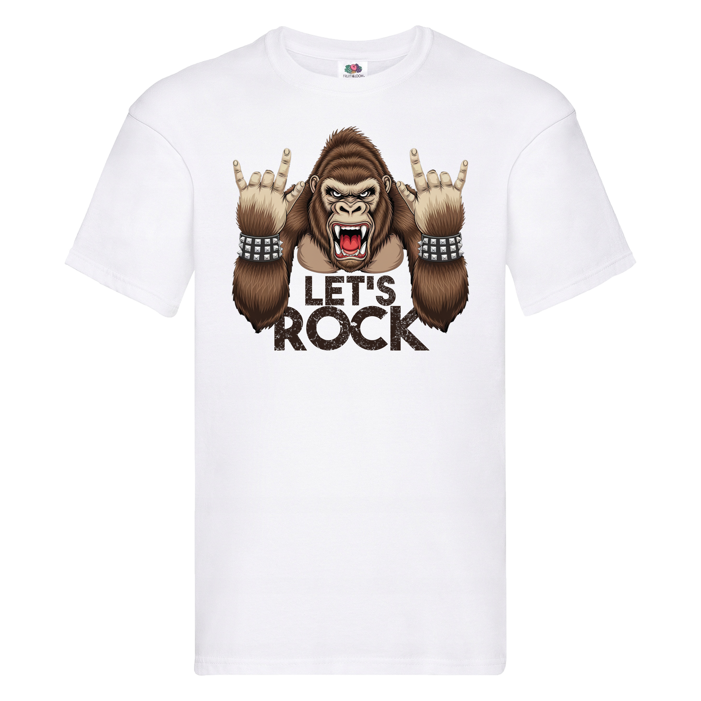 "Let's Rock" T-shirt z krótkim rękawem