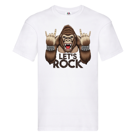 "Let's Rock" T-shirt z krótkim rękawem