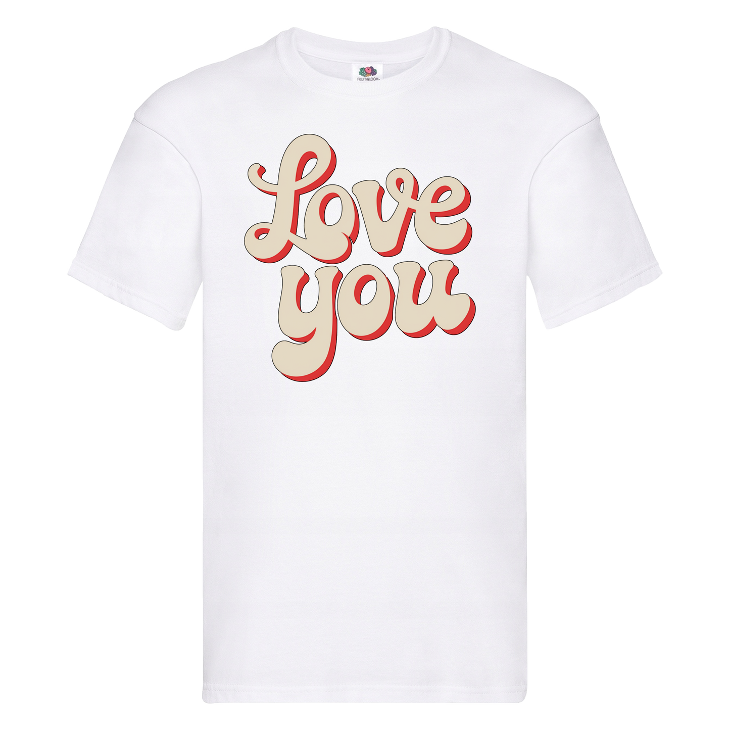 "Love You" T-shirt z krótkim rękawem